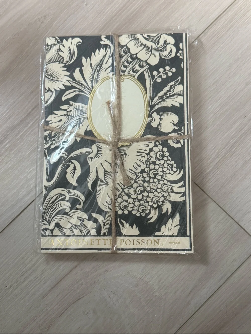 NWT Antoinette Poisson 59C Grands Pavots French Domino Paper Notebook France